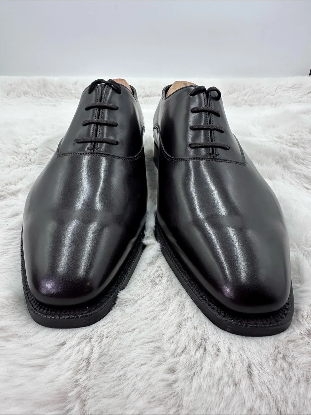 John‎ Lobb Becketts Dark Brown Misty Oxfords UK 9EE US 10EE New